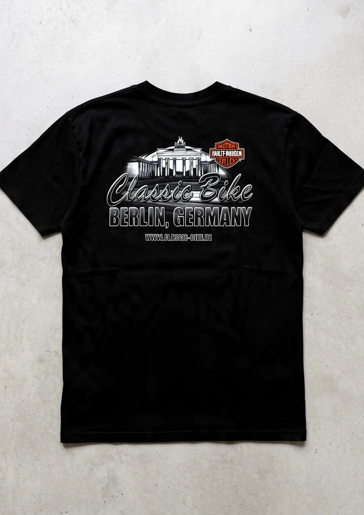 T-Shirt Harley-Davidson Motorcycles Vintage con Grafica Motore - Nero (Taglia L)