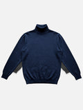 Maglione Prada Dolcevita in Lana/Cashmere Fine - Blu Notte / Navy (Taglia IT 54)